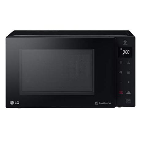 LG - Microondas con Grill y Display Digital, de 25 Litros y 1000W, Función Smart Inverter y EasyClean, Cocina Más Rápido, Mantiene Sabor y Nutrientes, MH6535GIB, Color Negro