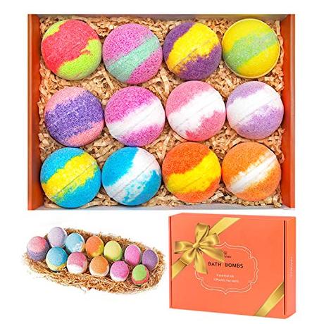 El Mejor 10 bomba de baño de 2024: La Elección de los Especialistas TTRWIN Bombas de Baño,12 Pzas. de Bombas de Baño de Burbujas Naturales y Orgánicas, Ricas en Aceite Esencial, Manteca de Karité, Aceite de Coco, Hidratación efervescente de la Piel Seca