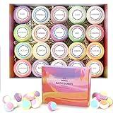Fafamara Bombas de baño, juego de regalo de bombas de baño, 20 orgánicas y naturales artesanales juego de regalo de baño de burbujas