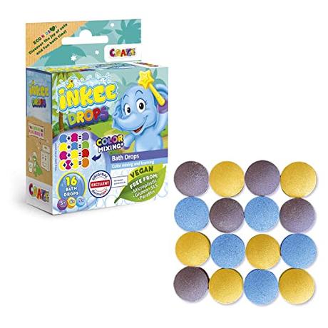 El Mejor 10 bomba de baño de 2024: La Elección de los Especialistas CRAZE Inkee Bathdrops Bombas de Baño para niños, Pastillas de Baño para Aprender Colores, 16 bombas de baño incluidas, en Purpura, Compatible con Wands, Multicolor, 1 Unidad (Paquete de 1)