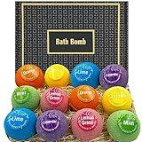 Bombas de baño - 12 bombas de baño con aceite esencial puro - Manteca de karité y coco - Ingredientes naturales