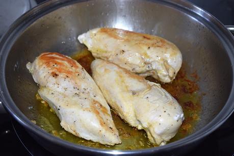 Pechugas de pollo con salsa roquefort