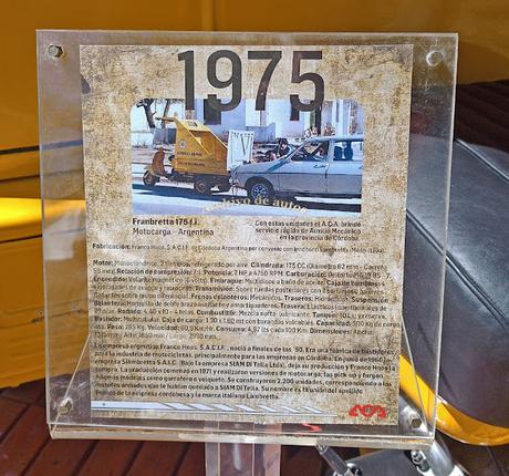 Franbretta 175 f.i. motocarga de 1975 del servicio rápido del ACA