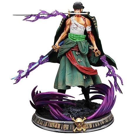 CBOSNF One Piece Anime Figuras, One Piece Figuras Coleccion Zoro PVC Figuras Coleccionable Modelo Anime Figura Modelo Mesa Escritorio Decoración para Anime Fanáticos