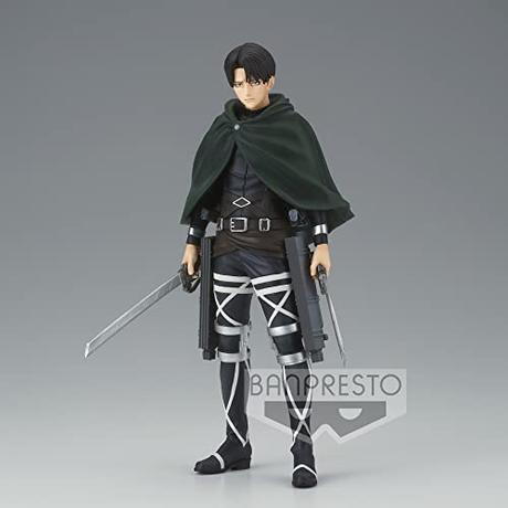Banpresto - Figura de Acción Levi Attack On Titan, La Ultima Temporada, 16 cm, BP18813, Multicolor