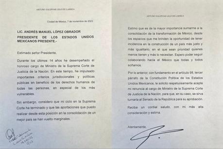 Renuncia Ministro Arturo Zaldívar tras 14 años en la Suprema Corte