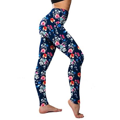 Leggings florales de cintura alta con estampado de cachemira para mujer, mallas de fitness altamente elásticas, pantalones de yoga, ropa deportiva de entrenamiento