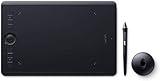Wacom Intuos Pro M Tableta gráfica con lápiz digital Pro Pen 2 / digitalizadora para pintura y diseño digital / Portalápices con 10 puntas / Compatible con Windows y MacOS / Negro