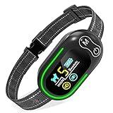 CANDYDOG Collar Antiladridos para Perros, Recargable Collar Antiladridos con 5 Sensibilidades Ajustables, Bip y Vibración, Collar Antiladridos para Perros Grandes, Medianos y Pequeños