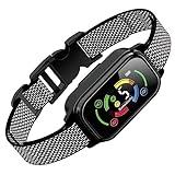Collar Antiladridos Automático para Perros,Detección Inteligente de Ladridos con 3 Modos de Vibración,Sonido y Fuerte Vibración,Sensibilidad Ajustables,Resistente al Agua y Recargable