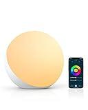 Hifree Lámpara de mesa inteligente, Lámparas de noche compatibles con Alexa y Google Home, Lámpara táctil de luz nocturna blanca regulable y con cambio de color RGB para niños