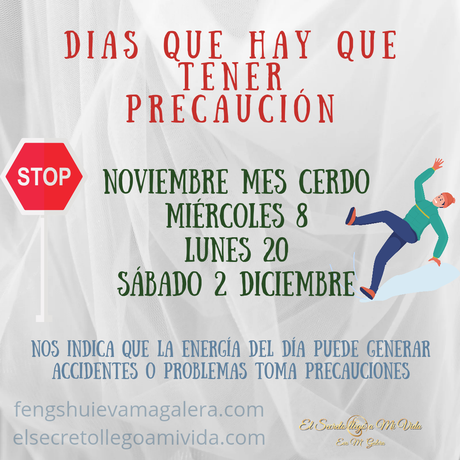 Días Peligro Noviembre 2023