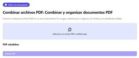 Combinar PDFs Gratis