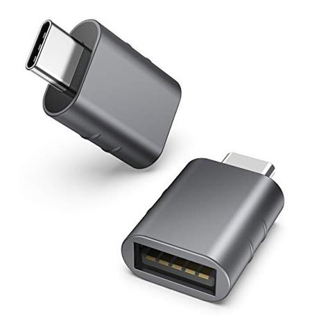 Syntech Adaptador USB C a USB, 2 Unidades, USB C Macho a USB3 Hembra Compatible con iPhone 15 Pro MAX iMac 2021 iPad Pro 2021 MacBook Pro 2020 MacBook Air 2020 Space Grey
