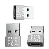 PORTENTUM Adaptador USB C Hembra a USB A Macho 2.0 Velocidad 480 MB Cuerpo Premium Zinc con Alta Resistencia al Calor - Adaptador USB a Tipo c de Solo 4 Gramos