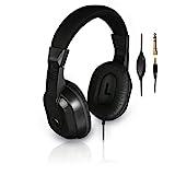 Thomson HED4407 Negro Supraaural Diadema auricular - Auriculares (Supraaural, Diadema, Alámbrico, 8 m, Negro), ≥75mV,32Ohm