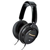 Panasonic RP-HTF295E-K Auriculares de Diadema Cerrados, Cable Largo, Sonido Hi-Fi, Aislamiento de Ruido, Diseño Ergonómico, Unidad de Control 40 mm, Color Negro