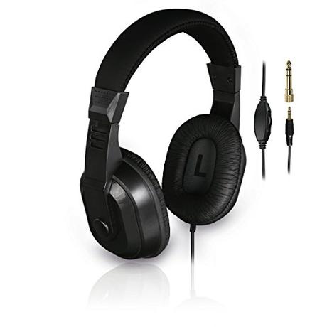 Thomson HED4407 Negro Supraaural Diadema auricular - Auriculares (Supraaural, Diadema, Alámbrico, 8 m, Negro), ≥75mV,32Ohm