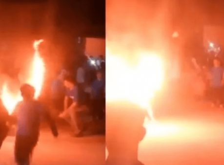 Niño de 9 años sufre quemaduras en riesgosa exhibición escolar en Santiago del Estero