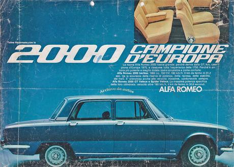 Alfa Romeo 2000 Berlina del año 1971