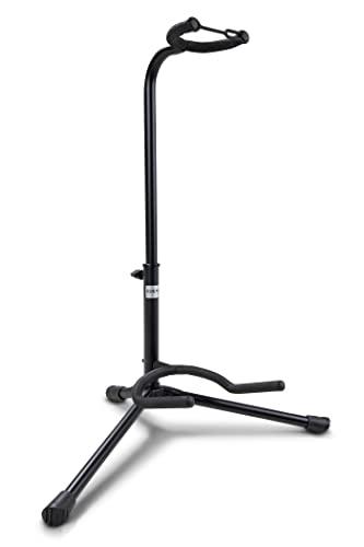 BSX 518050 - Soporte para guitarra acústica y eléctrica, color negro