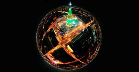 Regresa el arbolito monumental al Centro de la Capital Potosina