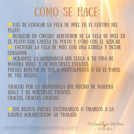 Hoy 11-11 Ritual Vela de Miel y Deidades