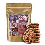 AS American Suplement | Harina de Avena Integral | Good Breakfast | 1 kg | Sabor Cookies/Galleta Chips | Ayuda a Desarrollar Masa Muscular | Fuente de Fibra y Proteínas