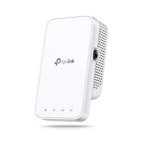 Repetidor WiFi RE330 de TP-Link, amplificador AC1200, extensor de hasta 120 m2, potente repetidor con puerto Ethernet, compatible con todas las cajas de Internet