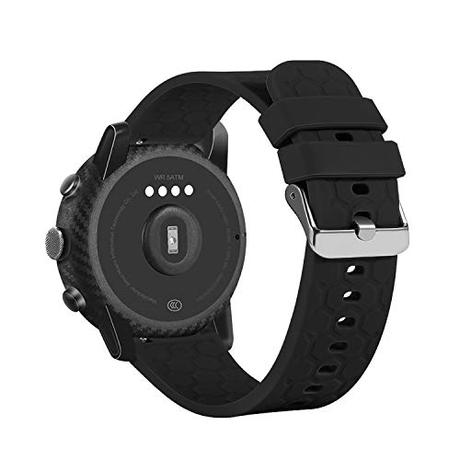 Pulsera de reemplazo compatible con Amazfit Stratos 3, pulsera deportiva de silicona suave para relojes inteligentes amazfit Stratos 3 (negro)