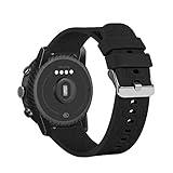 Pulsera de reemplazo compatible con Amazfit Stratos 3, pulsera deportiva de silicona suave para relojes inteligentes amazfit Stratos 3 (negro)