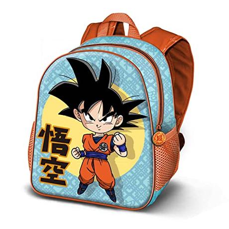 Dragon Ball (Bola de Dragón) Brave-Mochila 3D Pequeña, Azul, 26 x 31 cm, Capacidad 8.5 L
