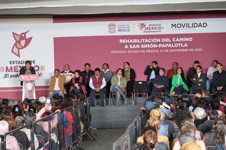 SE REHABILITA EL CAMINO A SAN SIMÓN Y BENEFICIA A NUEVE COMUNIDADES Y MUNICIPIOS VECINOS DE TEXCOCO