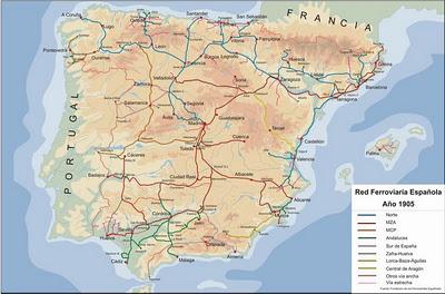 1855 - 2011: evolución de la red ferroviaria española