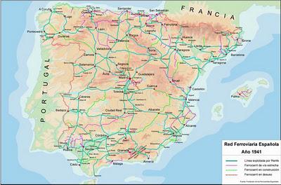 1855 - 2011: evolución de la red ferroviaria española