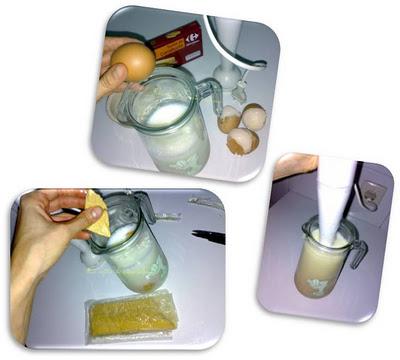 Flan de turrón de cacahuetes