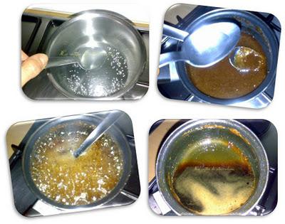 Flan de turrón de cacahuetes