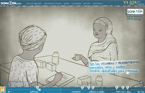 Dona 1 día, campaña de UNICEF contra la desnutrición infantil