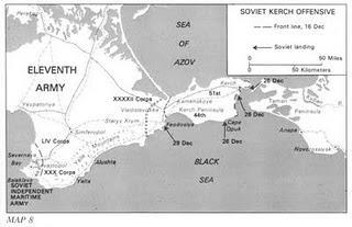 Los soviéticos desembarcan en la Península de Kerch y amenazan a todo el Undécimo Ejército - 29/12/1941.