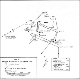 La Batalla de la Isla Wake - 23/12/1941.