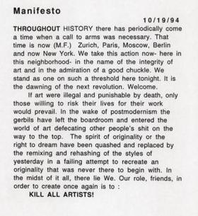 // KILL ALL ARTISTS //