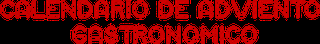 Calendario de Adviento Gastronómico 2011