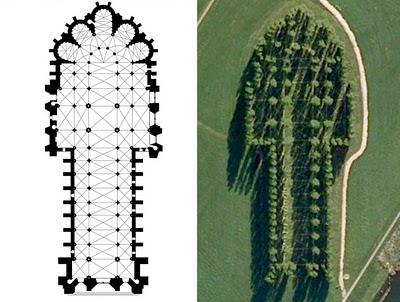 La catedral Verde: Notre Dame construido con árboles