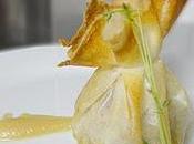 Saquitos solomillo foie crema pera manzana