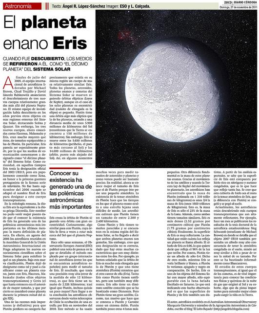 El planeta enano Eris