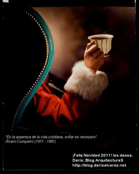 SantaClaus_Coffee_2011_wletters ¡Feliz Navidad 2011! Les desea el Blog ArquitecturaS. ¡Paz!