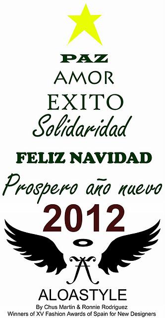 Feliz Navidad y prospero año nuevo 2012, que estas fechas os sirvan para recargar la positividad y así LUCHAR POR conseguir todos vuestros deseos en el 2012. ♥ FELICIDADES PARA TOD@S ¡¡ ♥