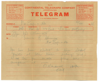 Intercambio de telegramas