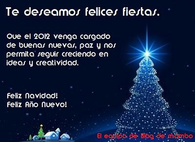 Blog de mambo os desea Felices Fiestas