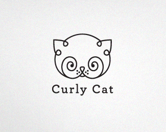 Diseños de logotipos creativos de gatos